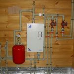 electric boiler for heating a private house