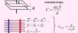 формулы для конденсаторов