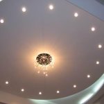 LED ceiling lights built into plasterboard: diameter and installation