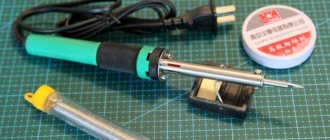 solders and fluxes for soldering with a soldering iron