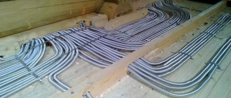 Laying cables in pipes
