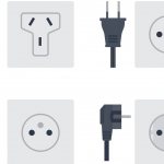 Types of sockets with and without grounding