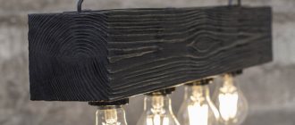 Homemade wooden lamps - detailed instructions