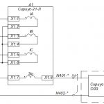 Схема подключения трансформаторов тока к микропроцессорному терминалу Сириус-21-Л-И1