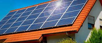 Solar panels in the private sector