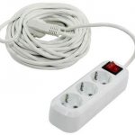 extension cord for three sockets photo
