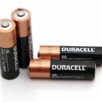 Appearance of AA batteries.